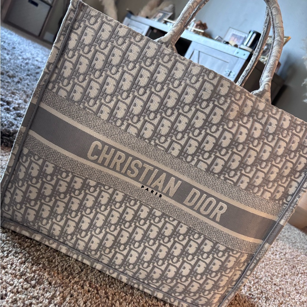 Dior Monogram Gray Handbag